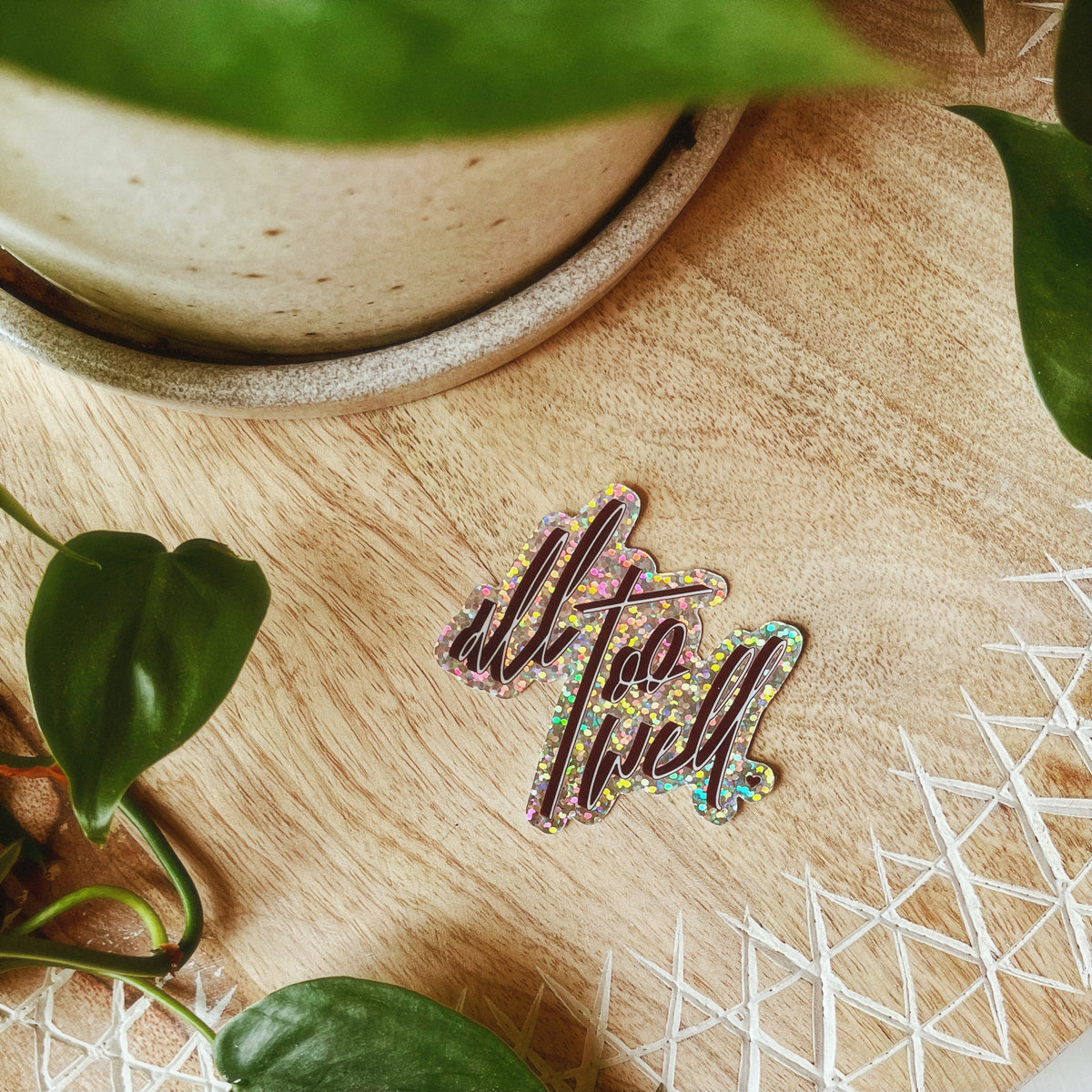 Taylor Swift Glitter Sticker — All Too Well