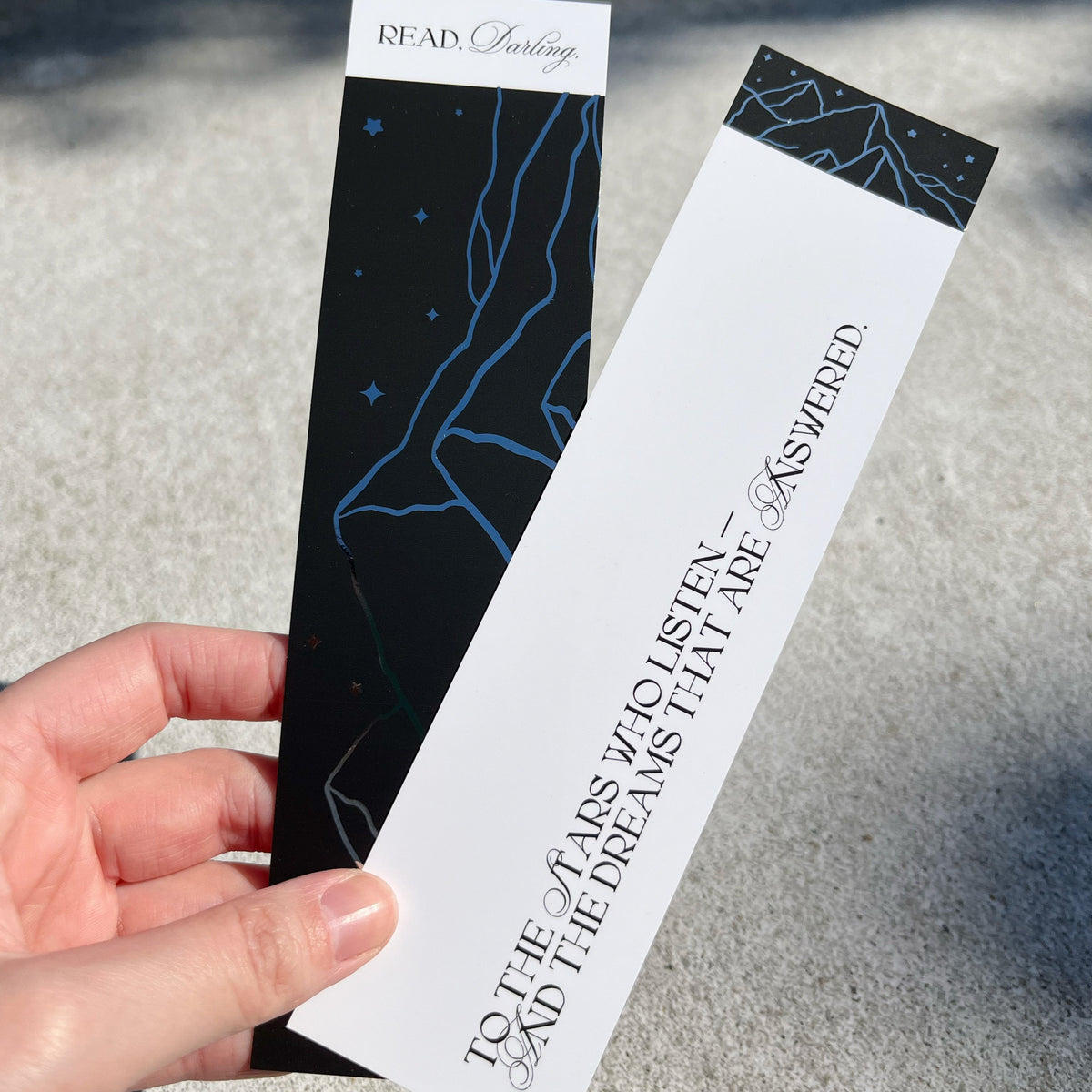 Rhys Silver Foil Bookmark Duo