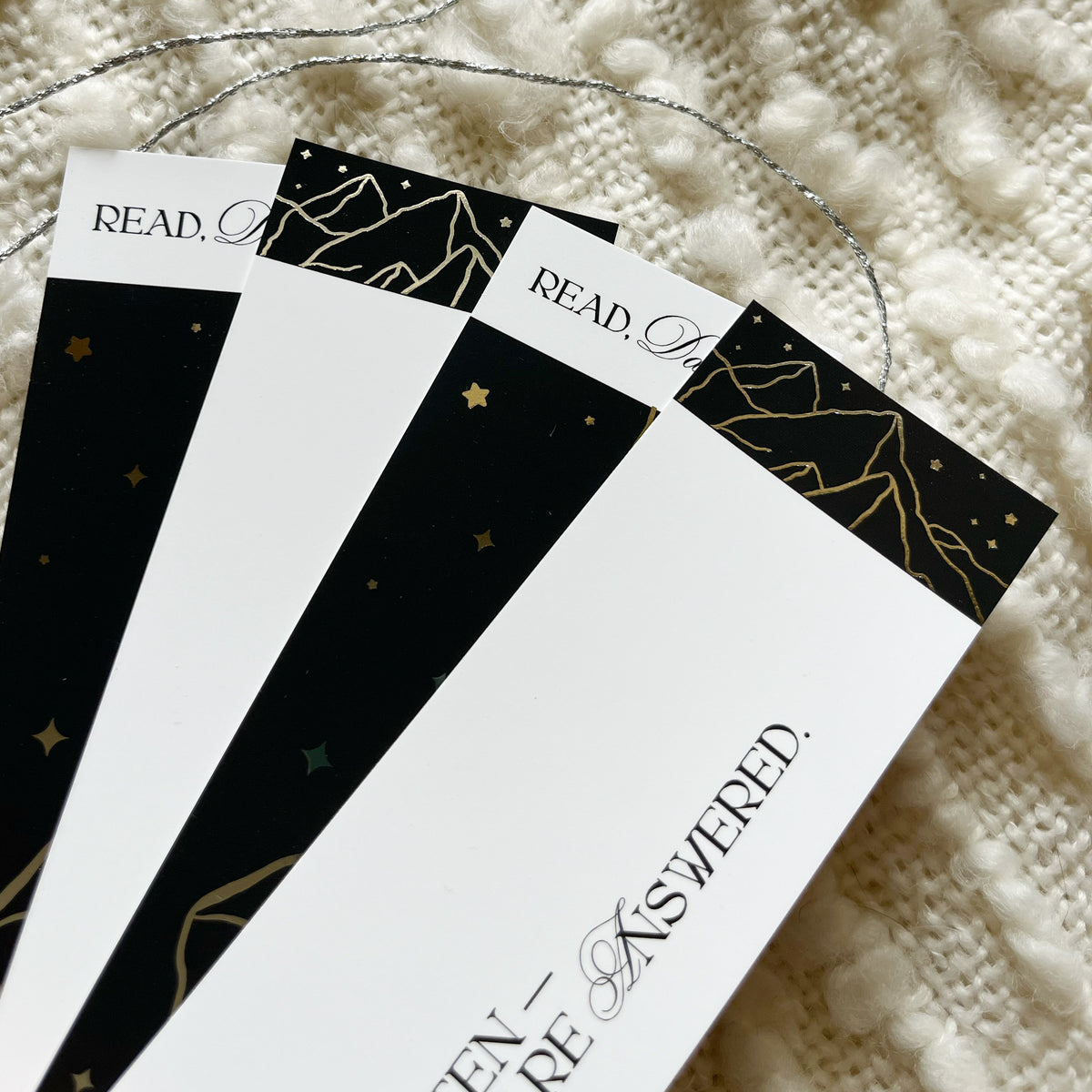 Rhys Silver Foil Bookmark Duo