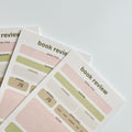 Book Review Sticky Note Pad — Earthy Neutrals