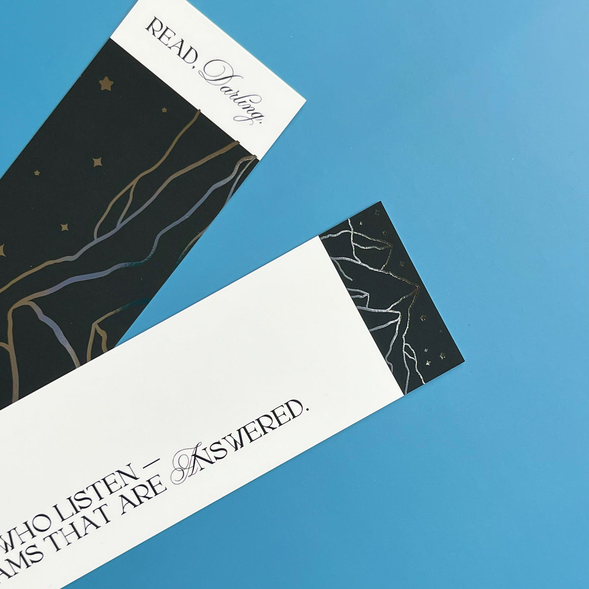 Rhys Silver Foil Bookmark Duo