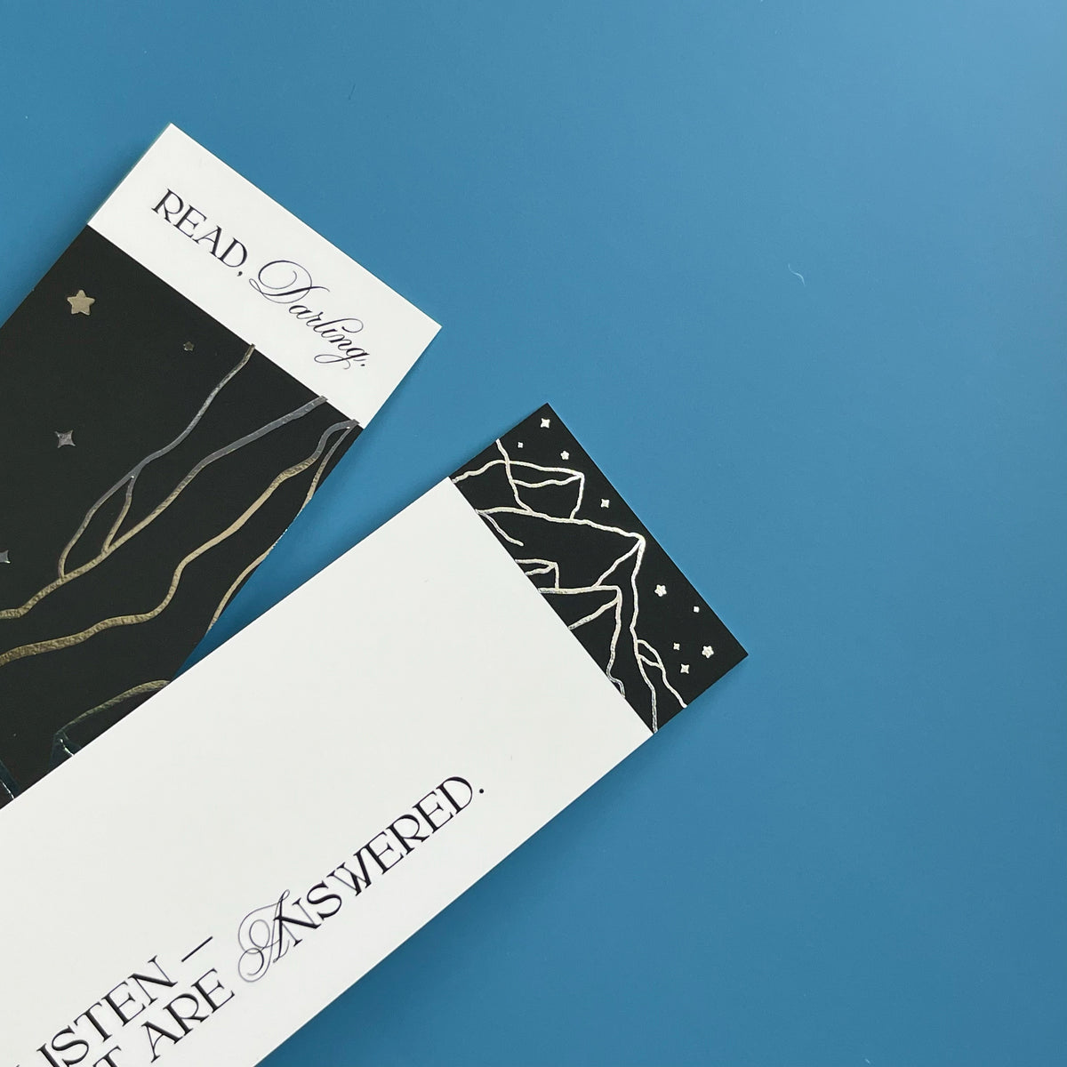 Rhys Silver Foil Bookmark Duo