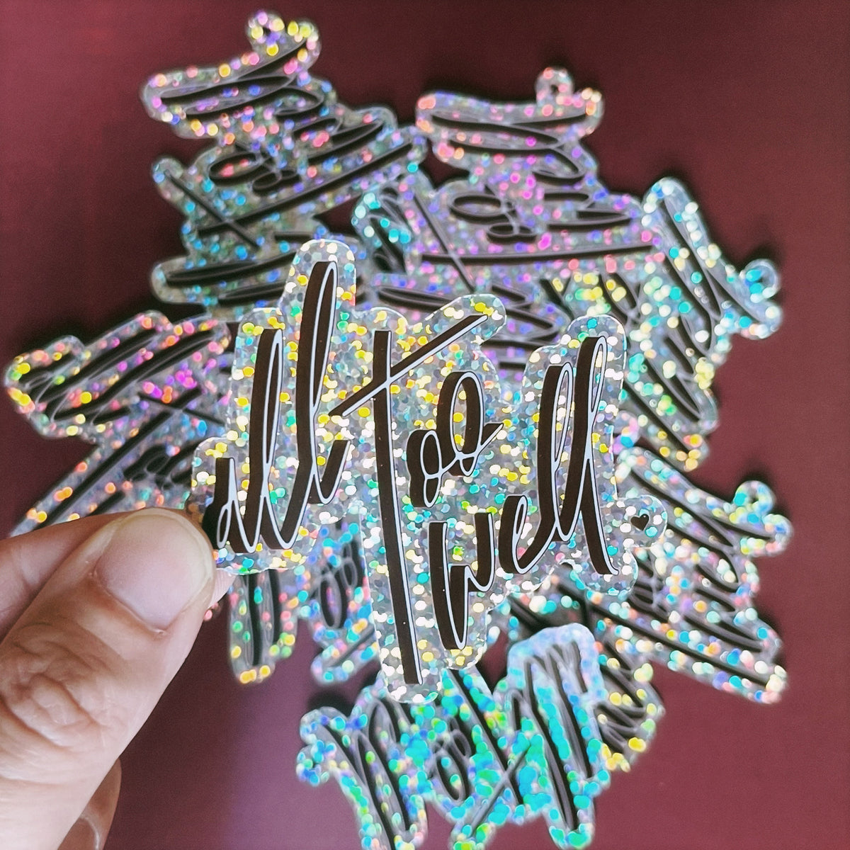 Taylor Swift Glitter Sticker — All Too Well