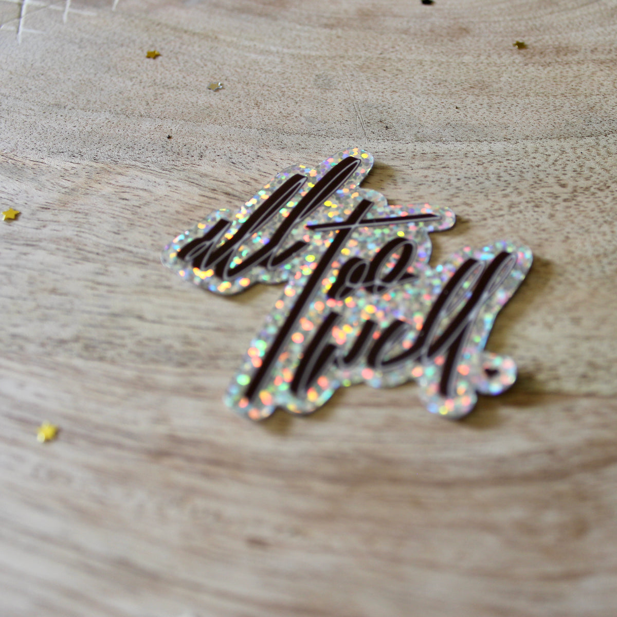 Taylor Swift Glitter Sticker — All Too Well